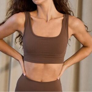 ADANOLA ULTIMATE SQUARE NECK BRA  MOCHA BROWN - M